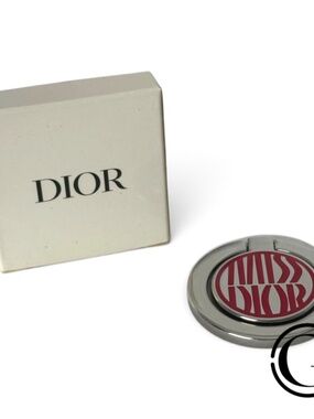 Christian Dior Miss Dior Cell Phone Ring Holder Pink & Silver New In Box